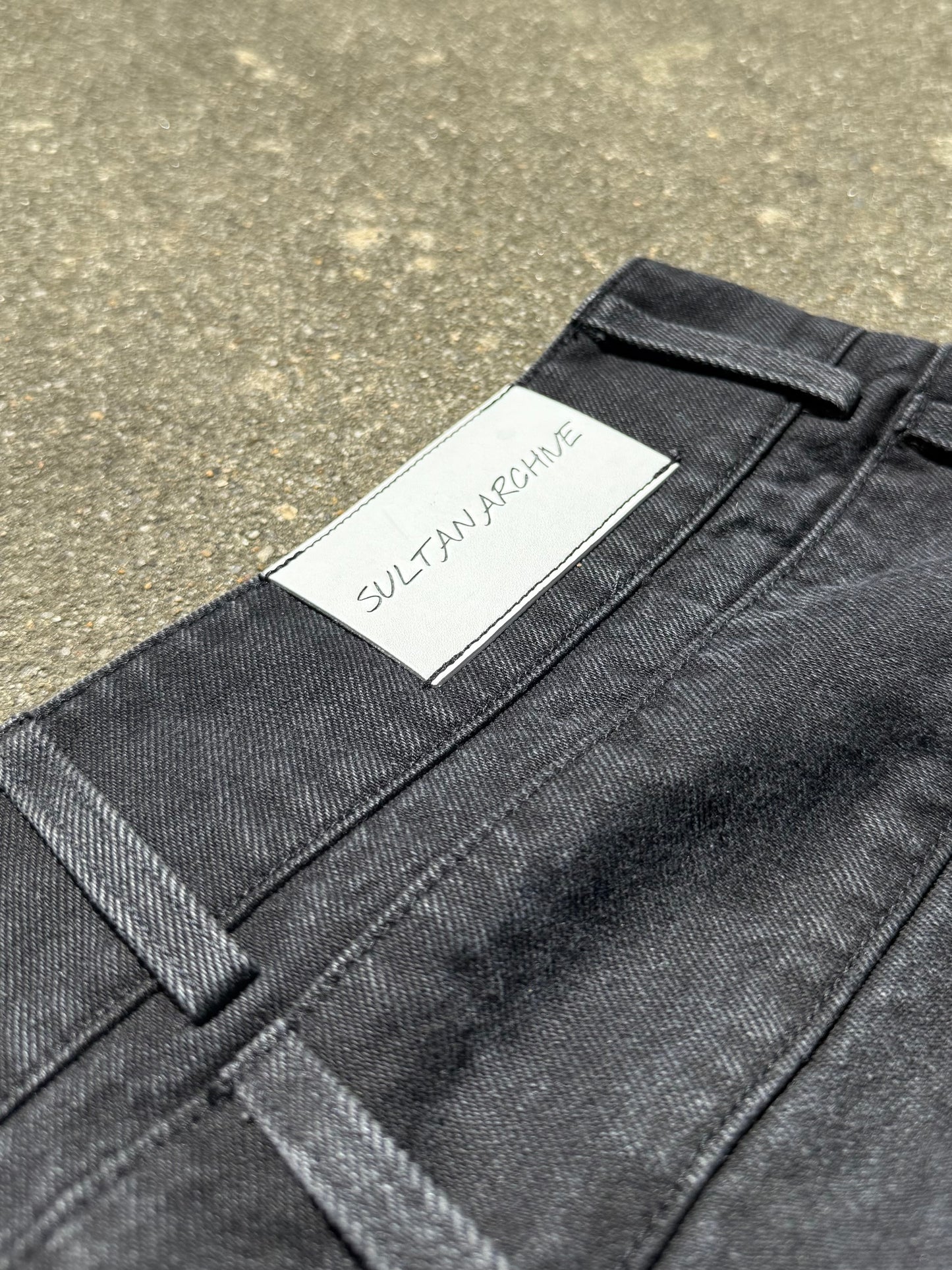 (BUNDLE) Double Waisted Baggy Jeans Light Blue & Dark Black